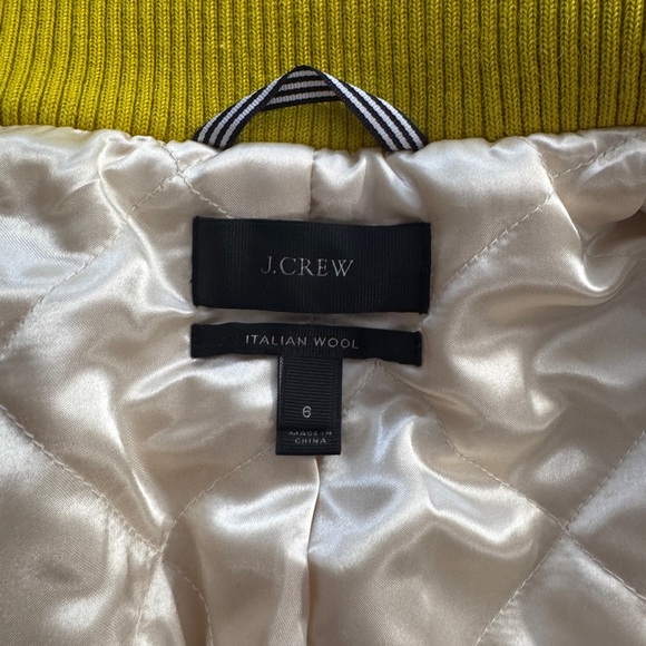 J. Crew Lodge Yellow Wool Coat - Picture 7 of 7